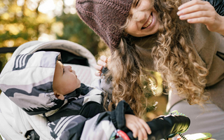 Footmuff for the winter: Make the pushchair comfortable and cosy with a stroller bunting